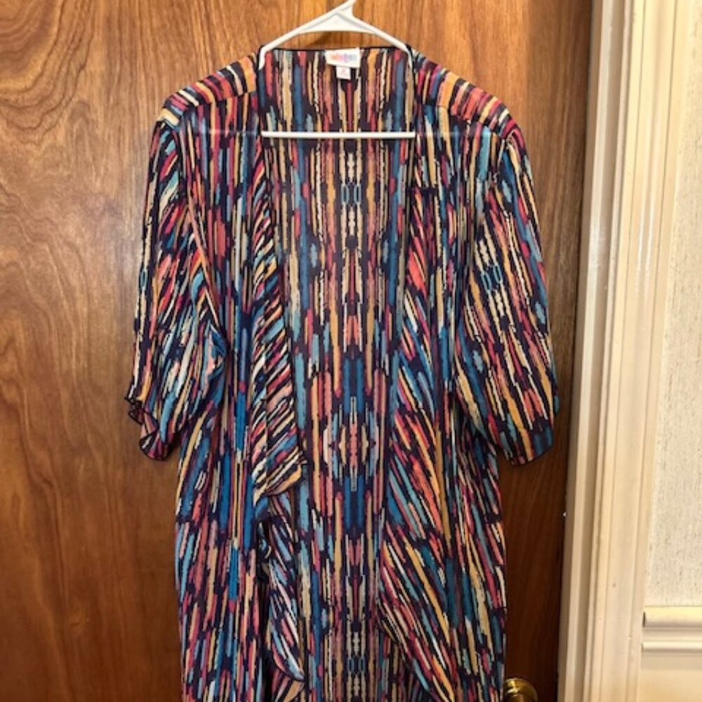 Striped Kimono Lightweight and Bold Size M